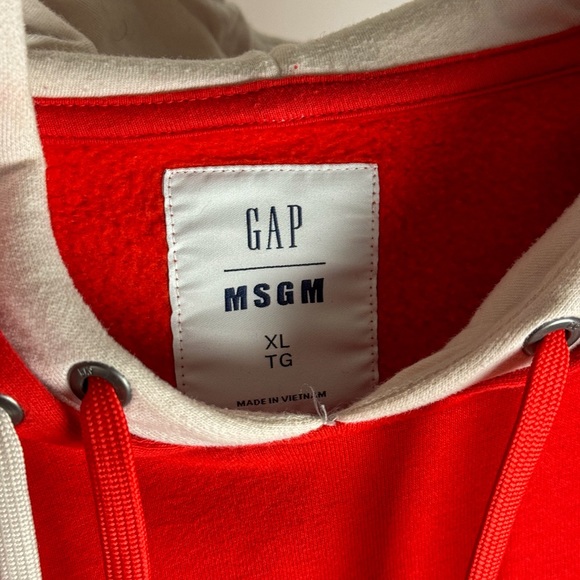 GAP x MSGM Double Hooded Sweatshirt - Picture 2 of 4